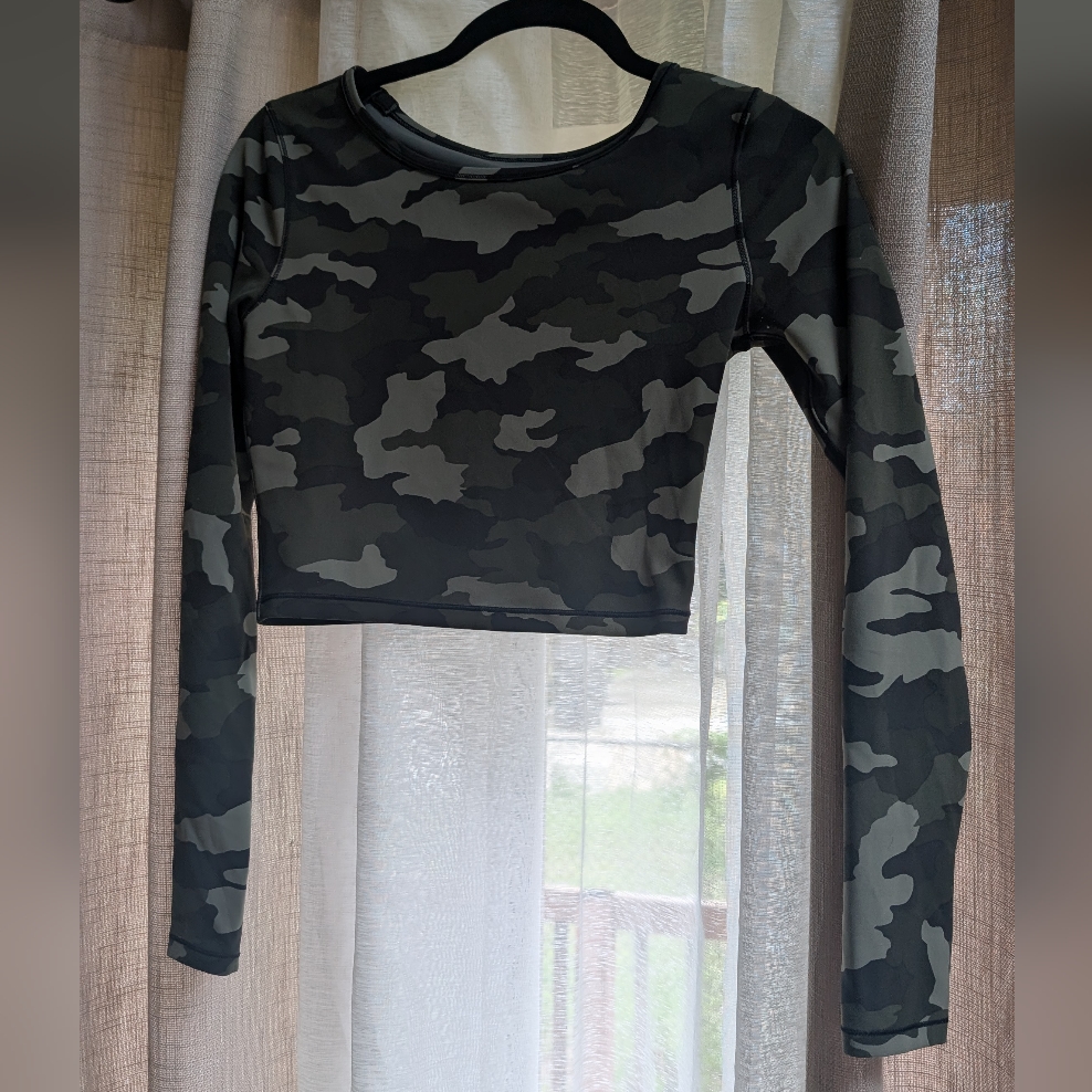 Lululemon Athletica Camouflage Crop Top